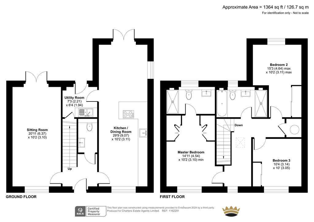 3 bedroom detached house for sale - floorplan