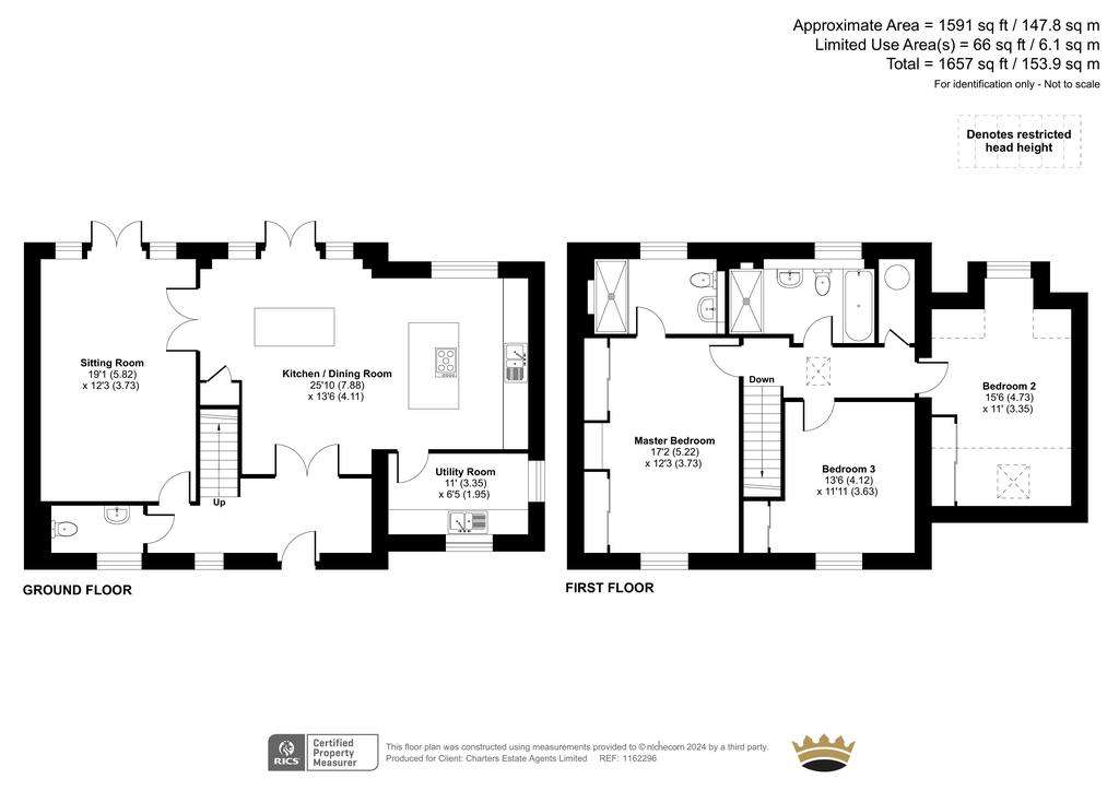 3 bedroom detached house for sale - floorplan