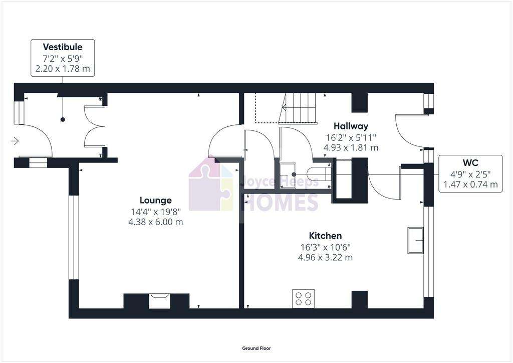 3 bedroom end of terrace house for sale - floorplan