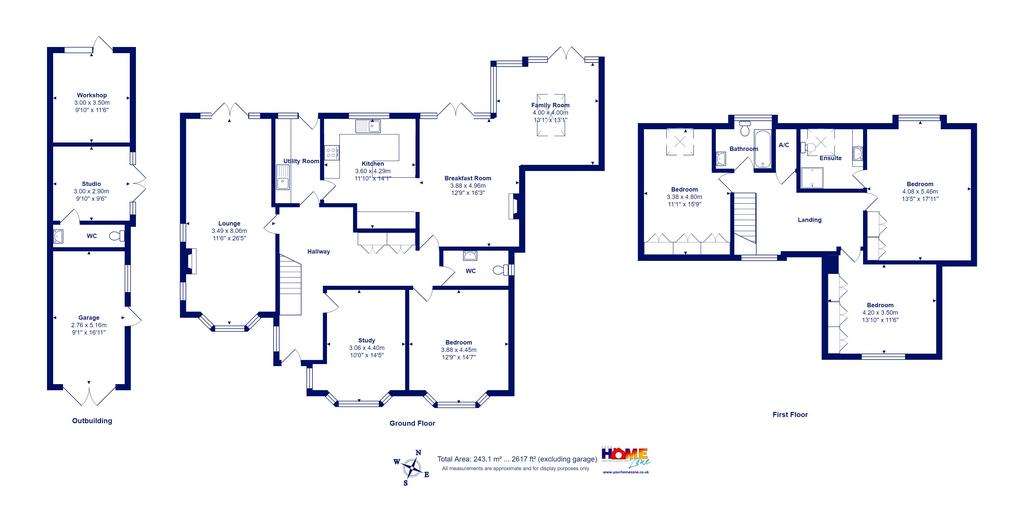 4 bedroom detached house for sale - floorplan