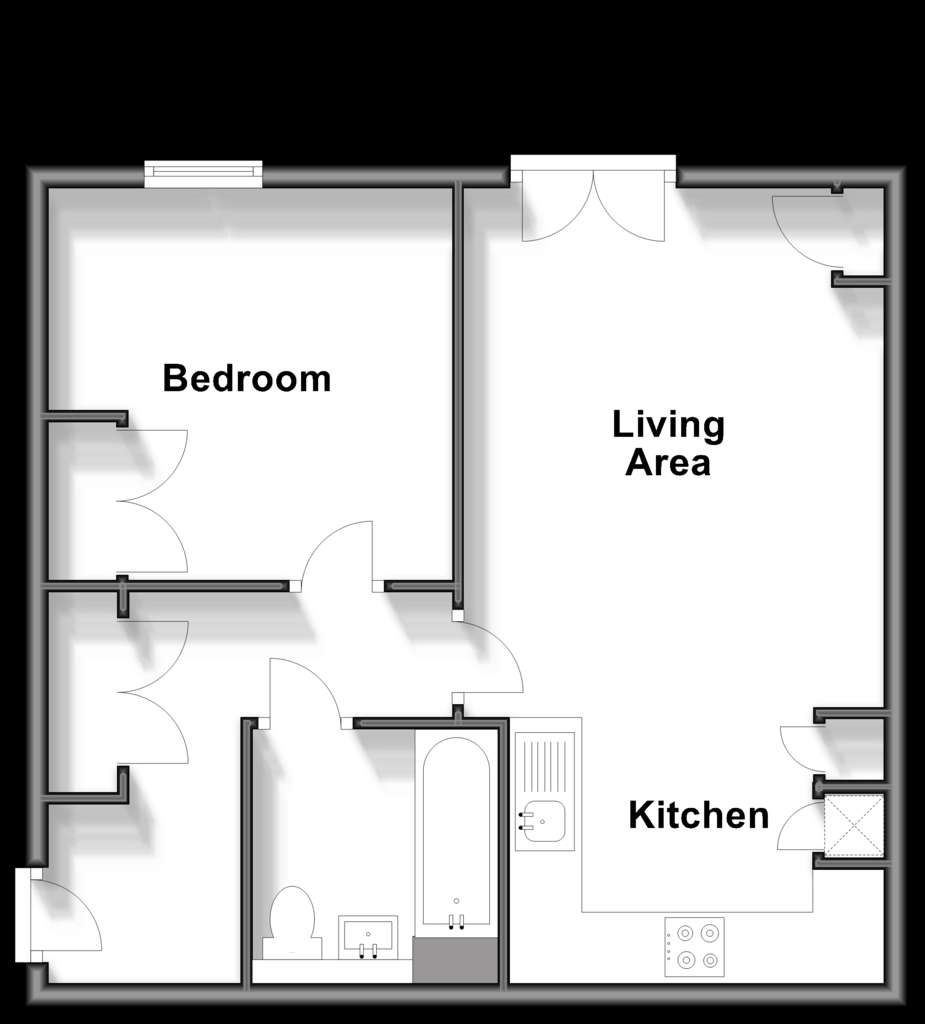 1 bedroom flat for sale - floorplan