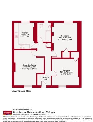 2 bedroom flat to rent - floorplan