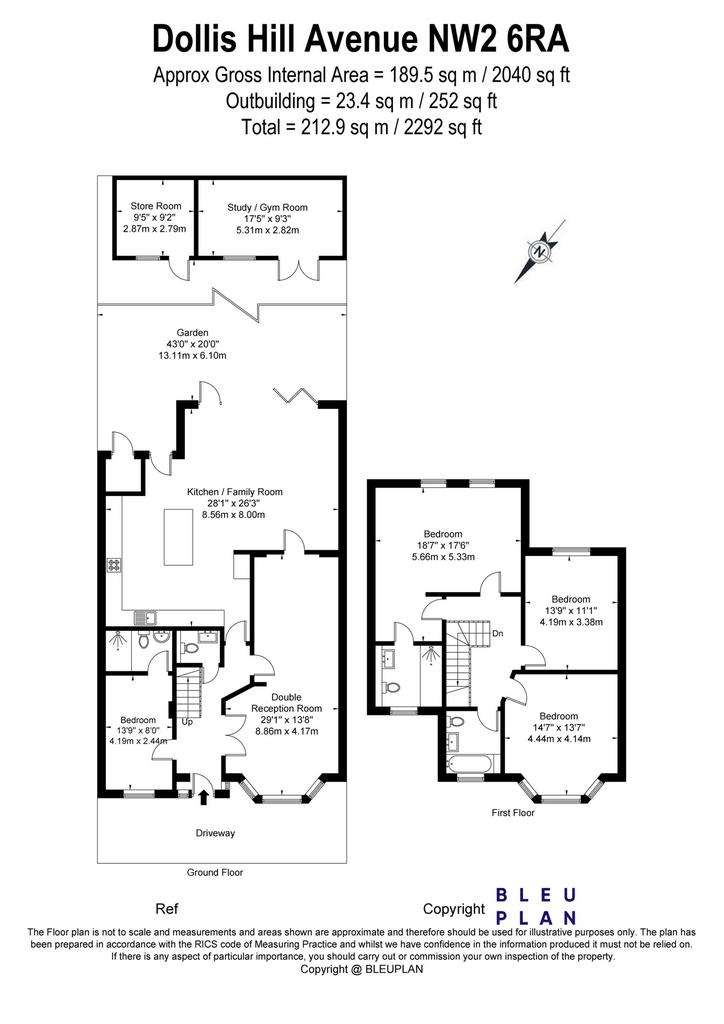 4 bedroom semi-detached house to rent - floorplan