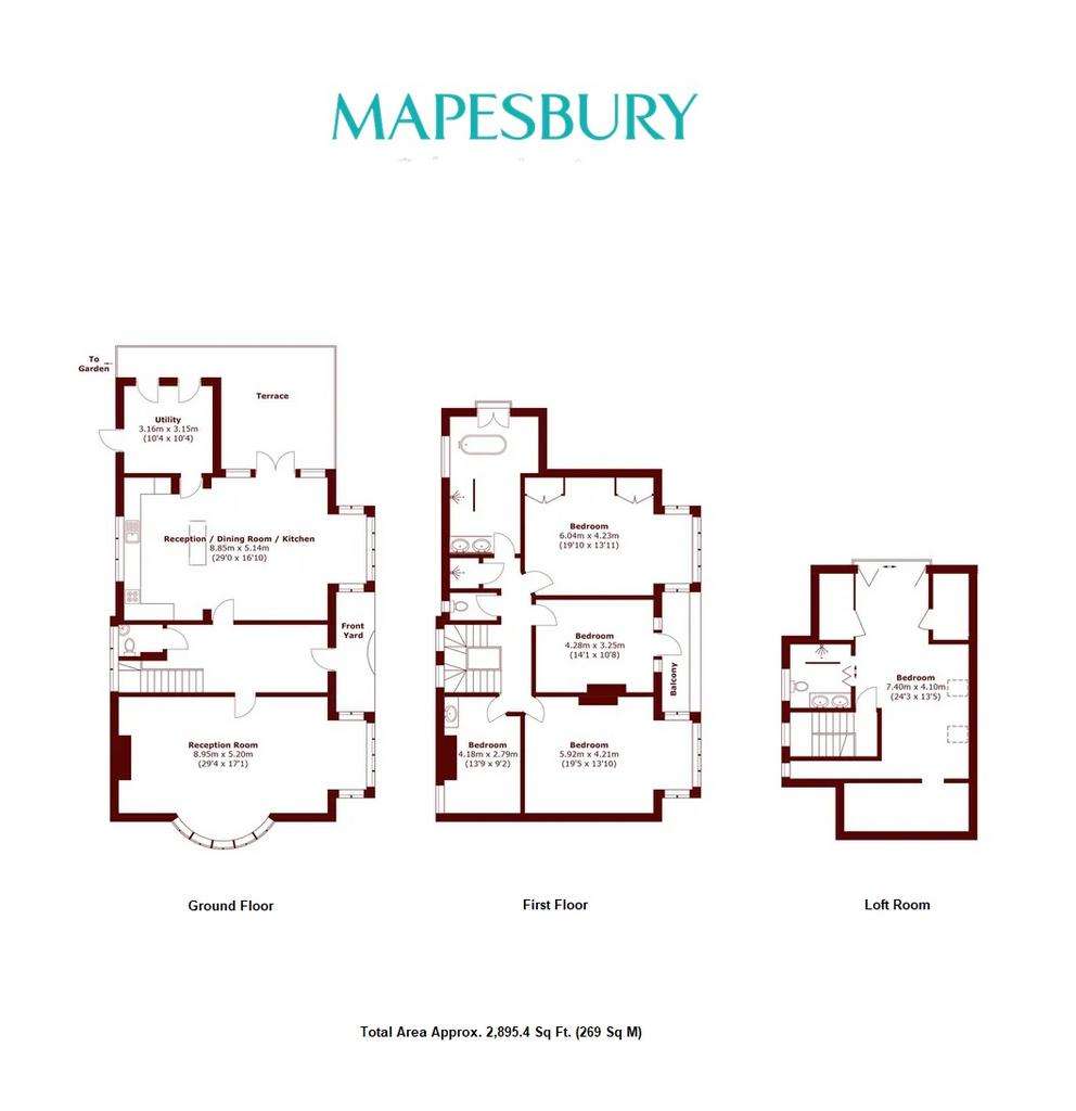 5 bedroom detached house to rent - floorplan