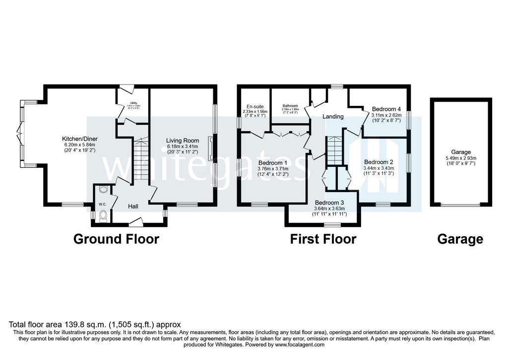 4 bedroom detached house for sale - floorplan