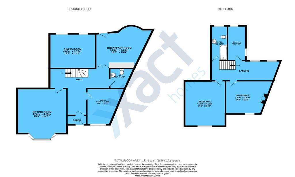 3 bedroom terraced house for sale - floorplan