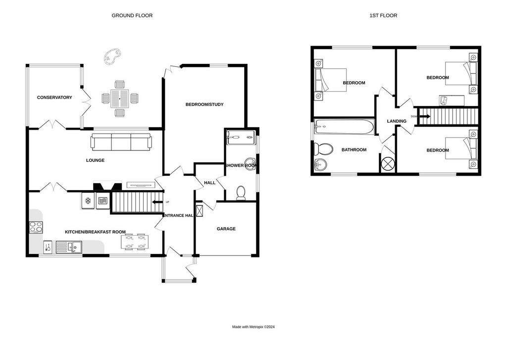 3 bedroom detached house for sale - floorplan