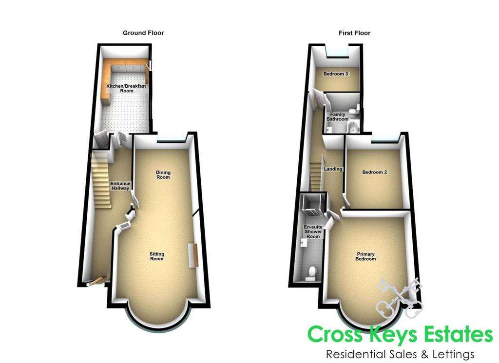 3 bedroom house for sale - floorplan