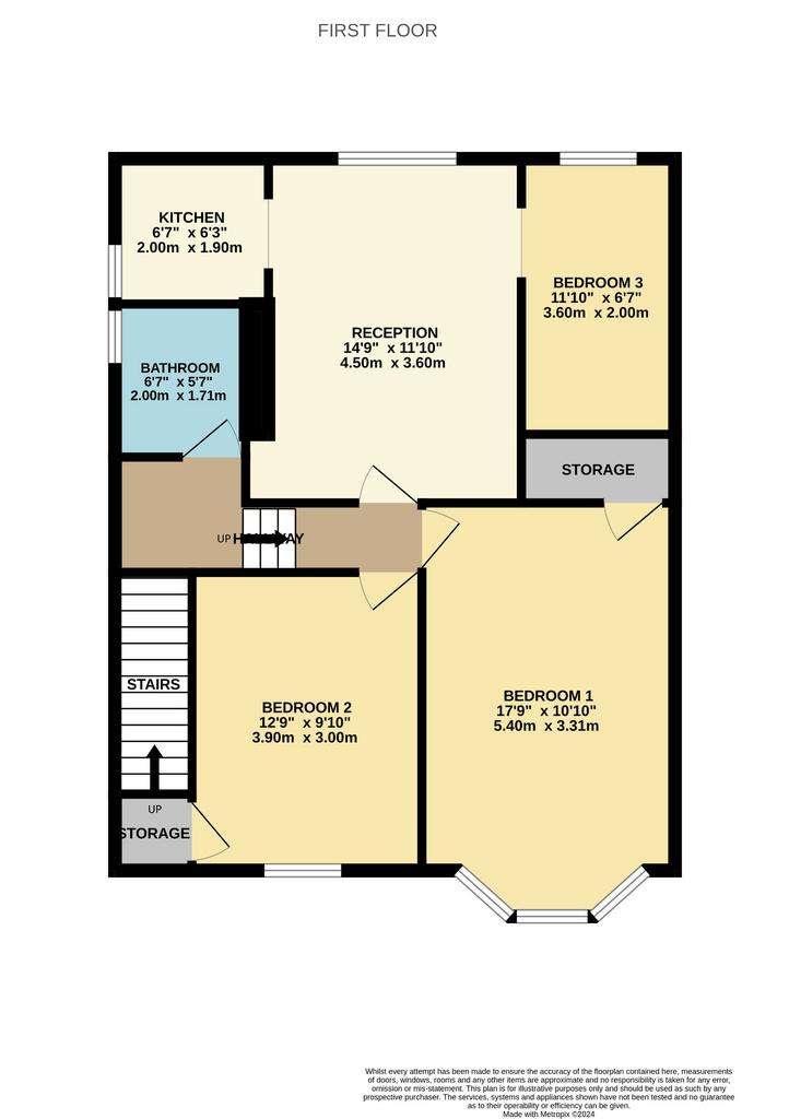 3 bedroom flat for sale - floorplan