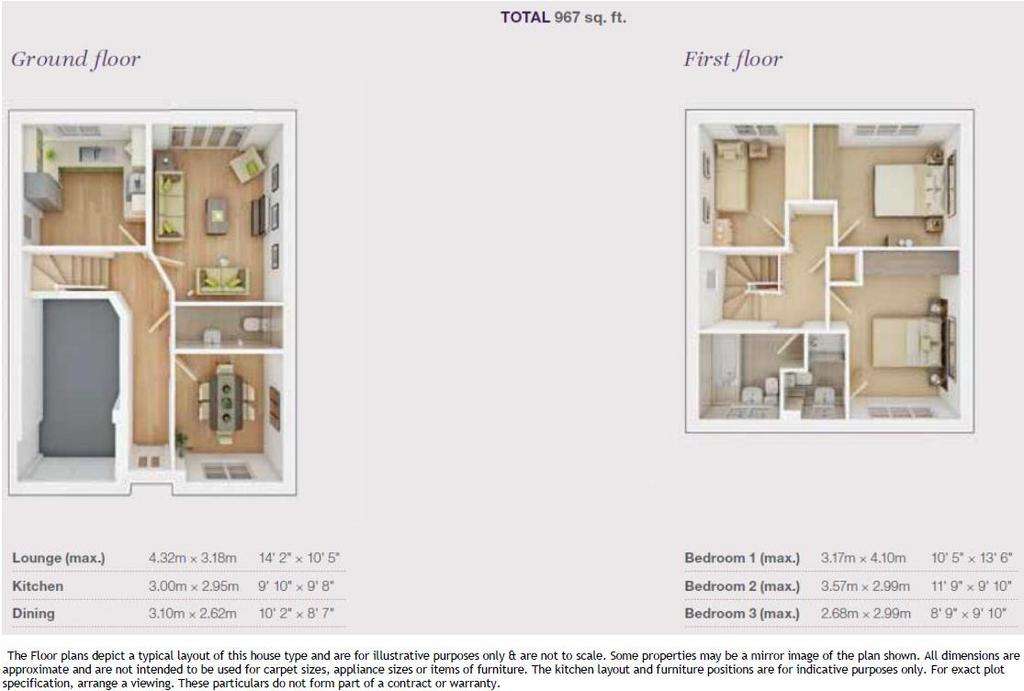 3 bedroom detached house for sale - floorplan