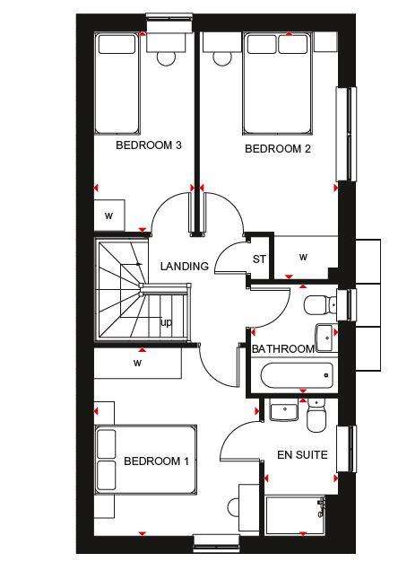 3 bedroom semi-detached house to rent - floorplan