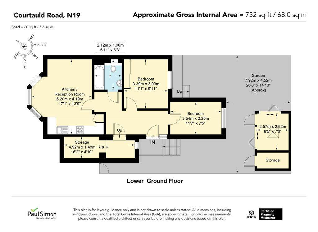 2 bedroom flat for sale - floorplan