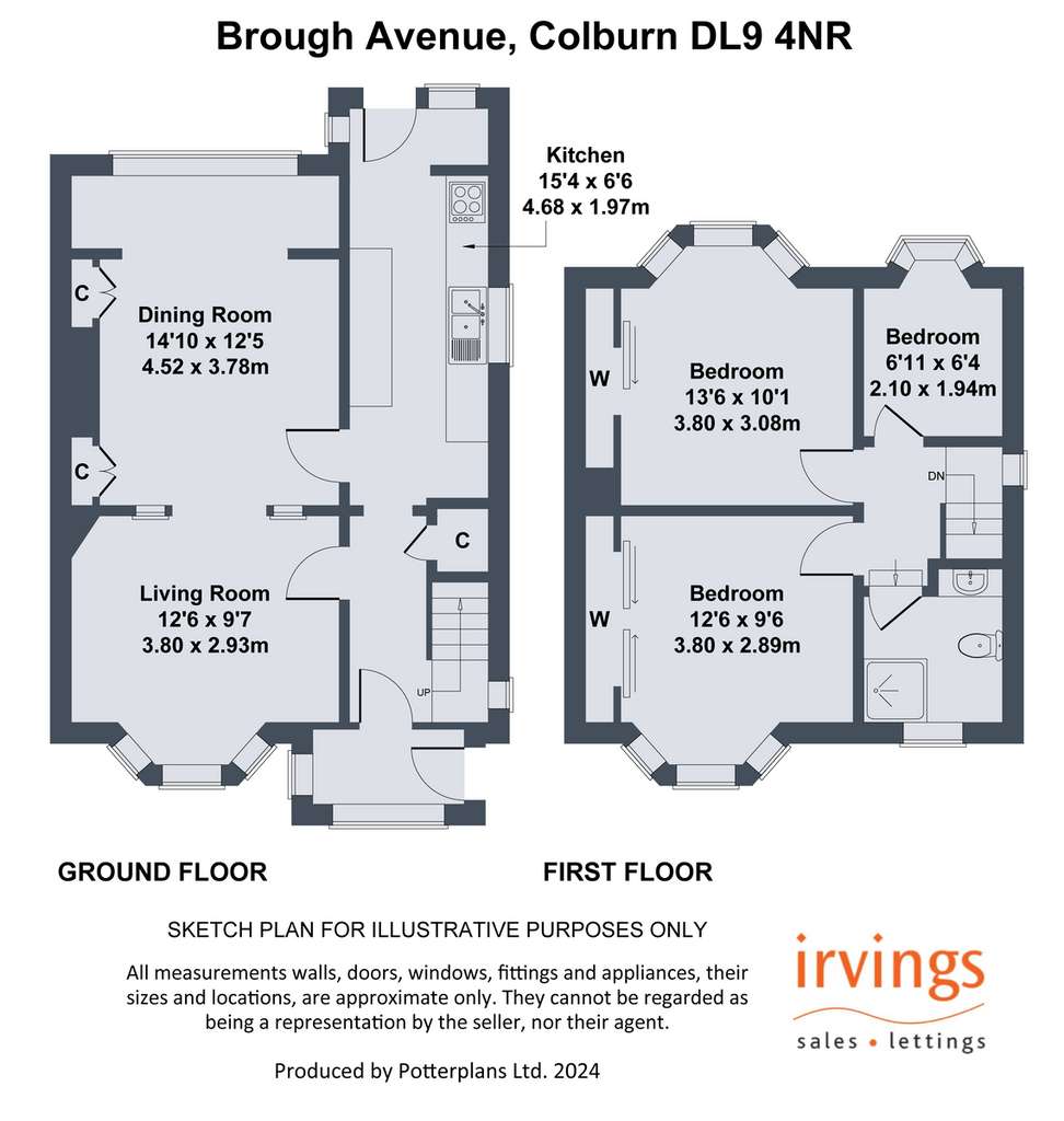 3 bedroom semi-detached house for sale - floorplan