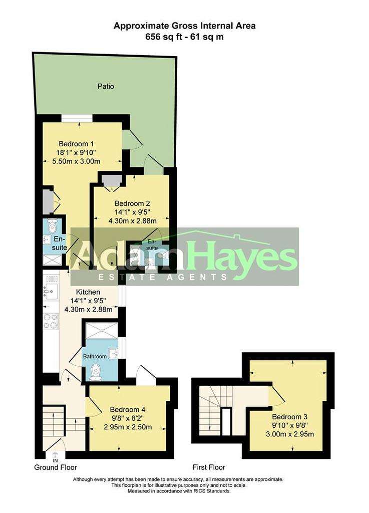 4 bedroom flat to rent - floorplan