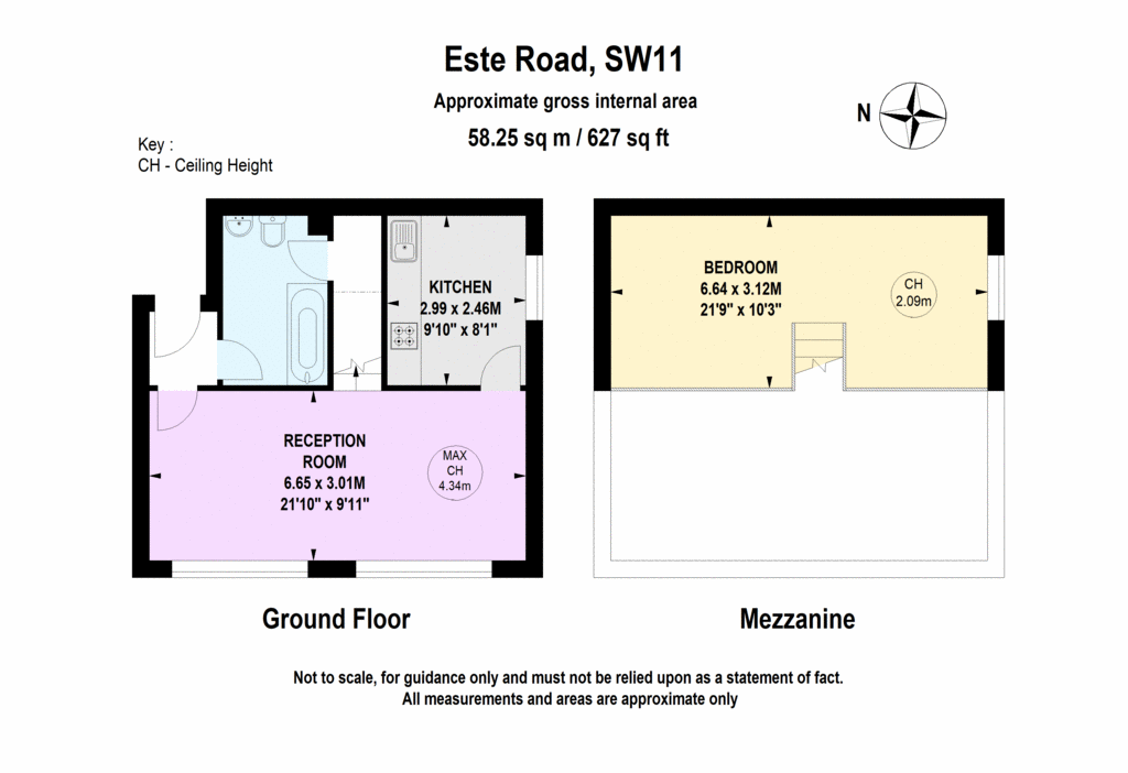 1 bedroom flat to rent - floorplan