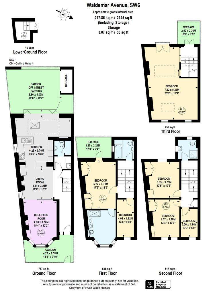 6 bedroom end of terrace house to rent - floorplan