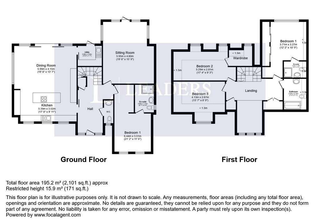 4 bedroom detached house to rent - floorplan