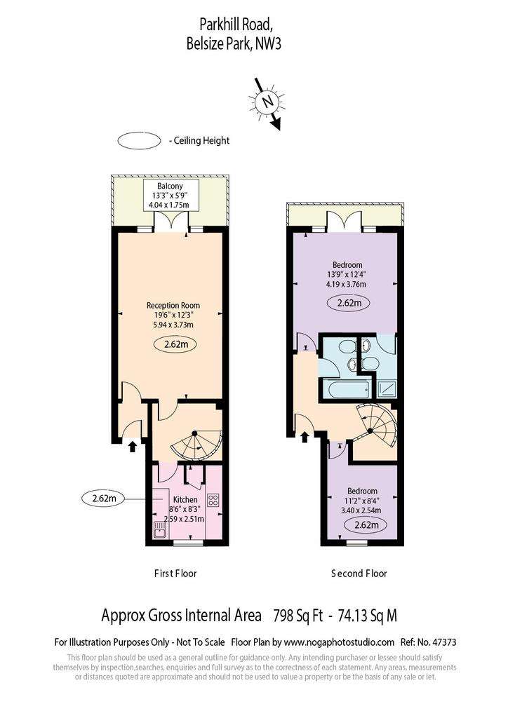 2 bedroom flat to rent - floorplan