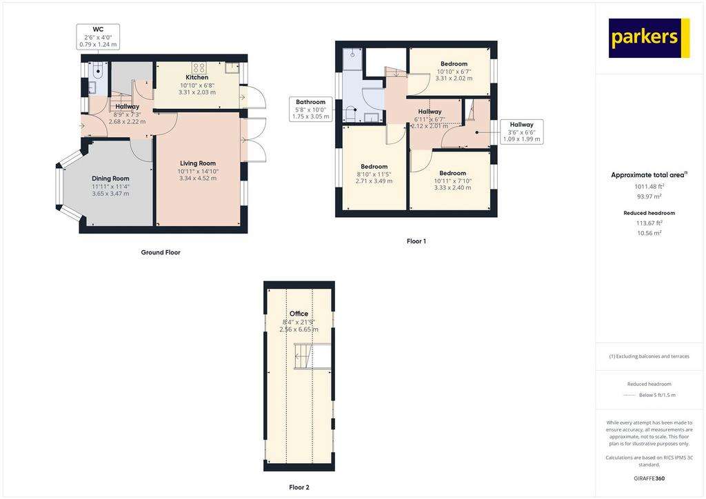 3 bedroom terraced house to rent - floorplan