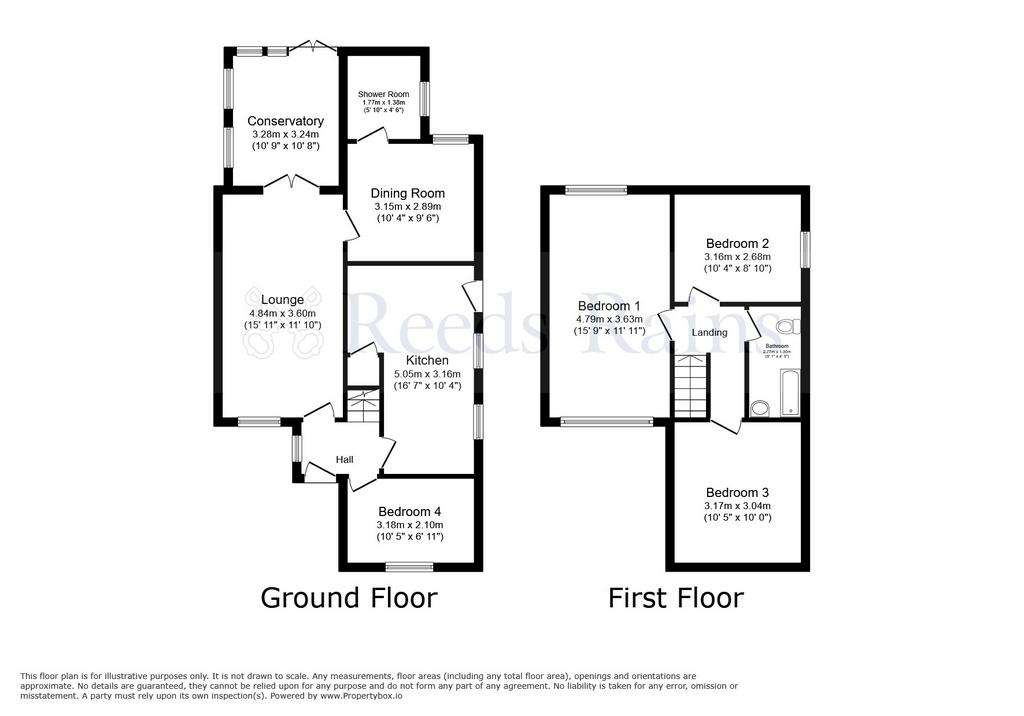 4 bedroom semi-detached house for sale - floorplan