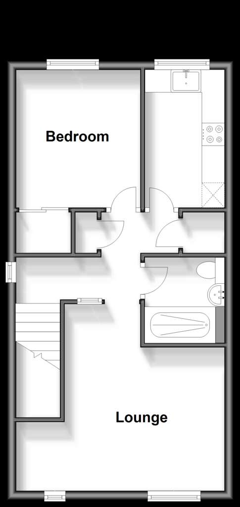 1 bedroom flat for sale - floorplan