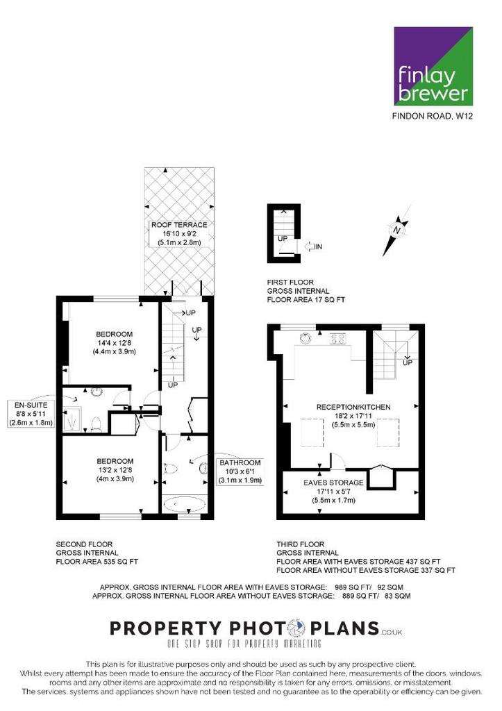 2 bedroom flat to rent - floorplan