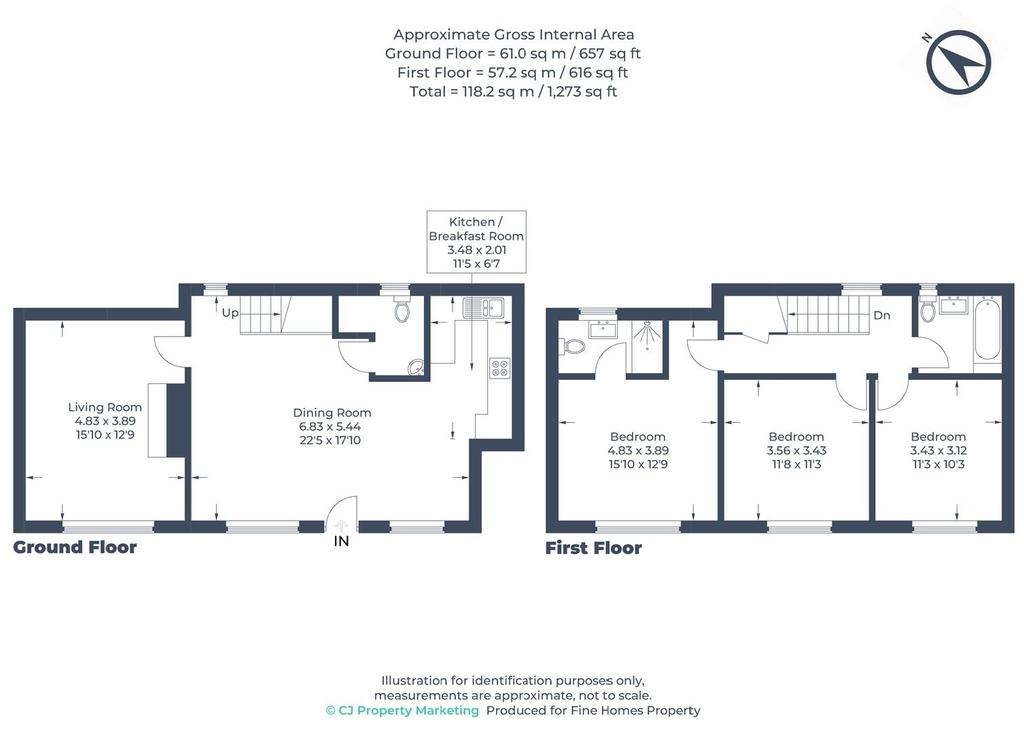 3 bedroom detached house for sale - floorplan