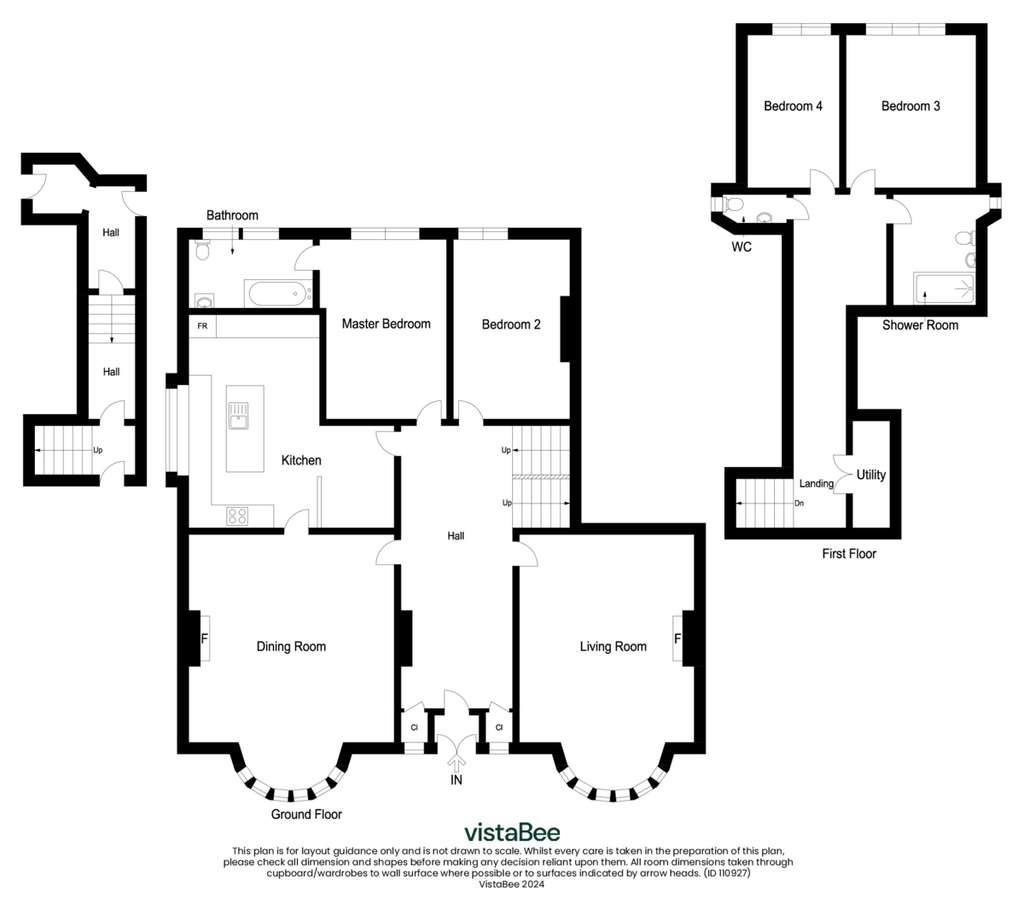 4 bedroom ground floor flat to rent - floorplan