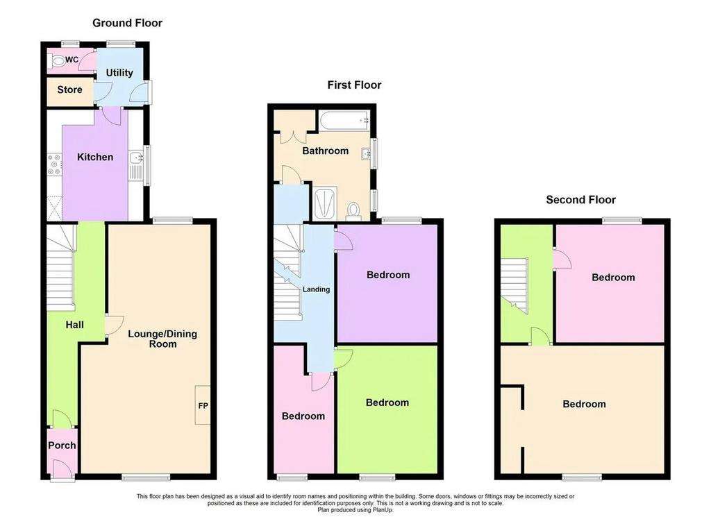 5 bedroom terraced house for sale - floorplan