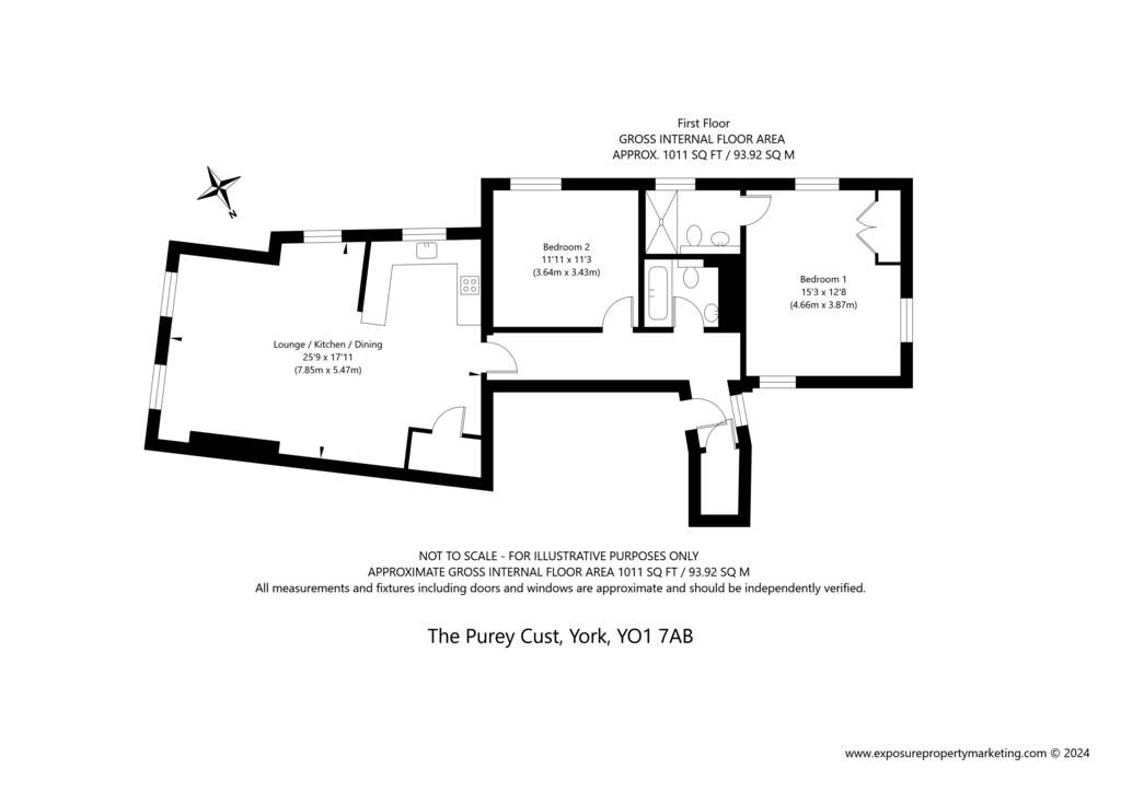 2 bedroom flat for sale - floorplan