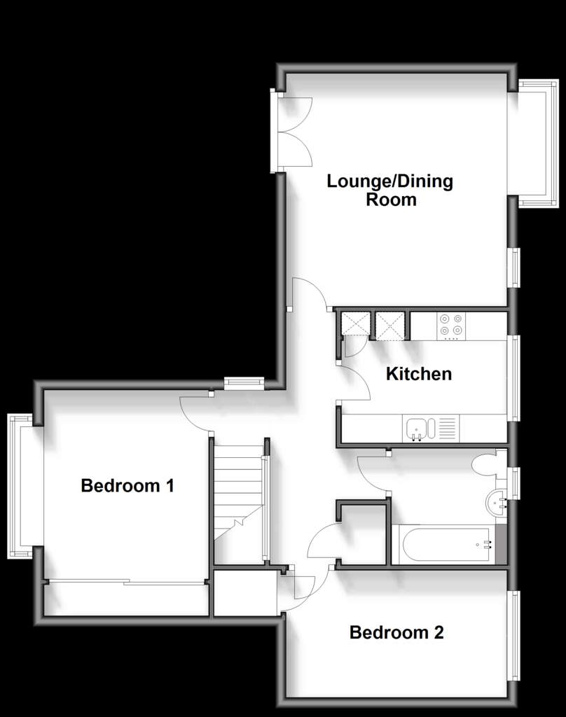 2 bedroom flat for sale - floorplan