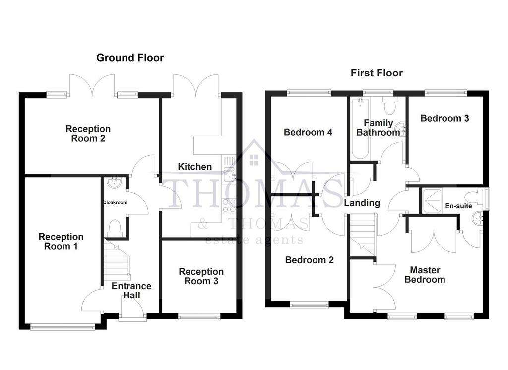 4 bedroom house for sale - floorplan