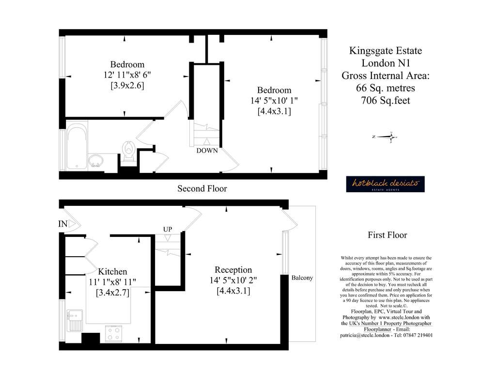 2 bedroom flat to rent - floorplan