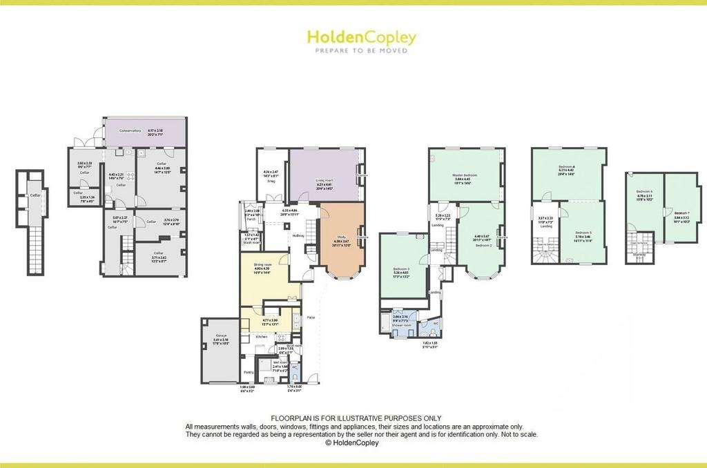 6 bedroom semi-detached house for sale - floorplan