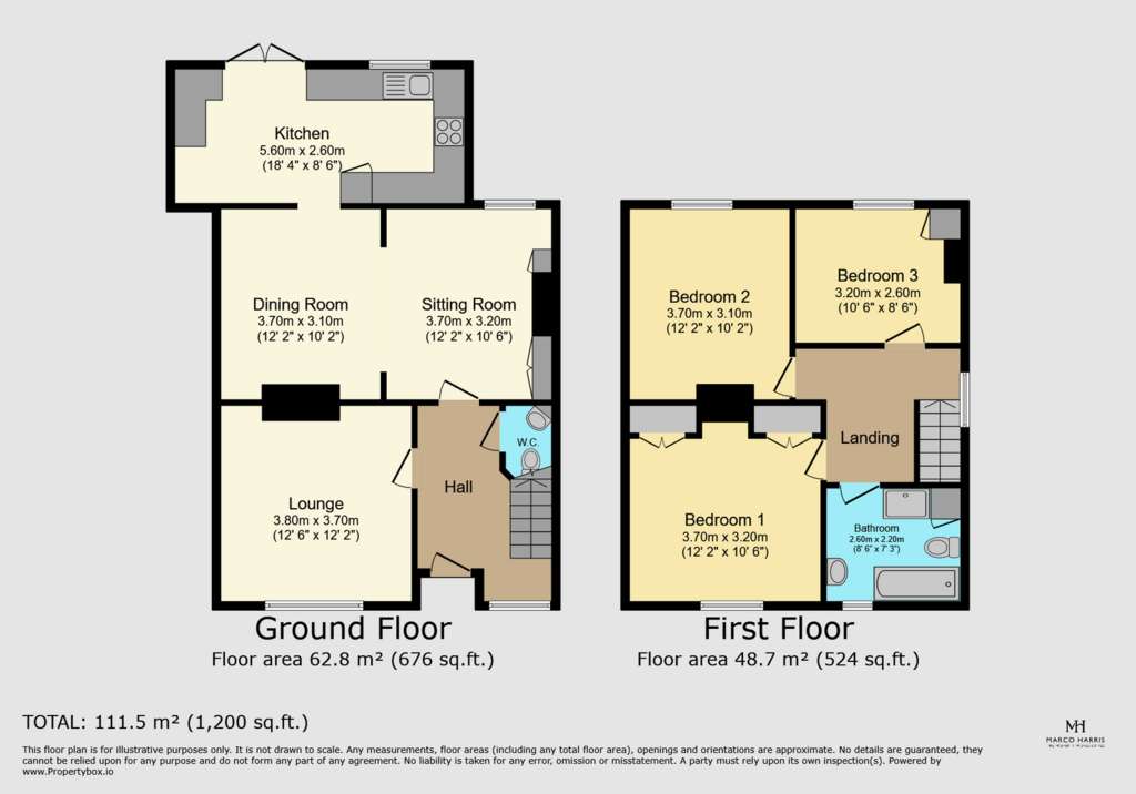 3 bedroom detached house for sale - floorplan