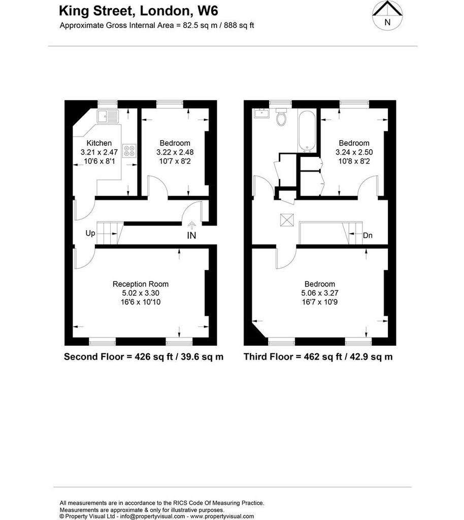 3 bedroom flat to rent - floorplan