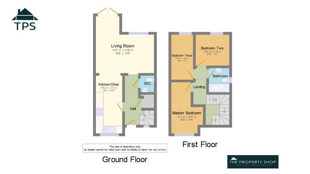 3 bedroom detached house to rent - floorplan