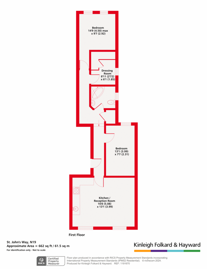 2 bedroom flat for sale - floorplan