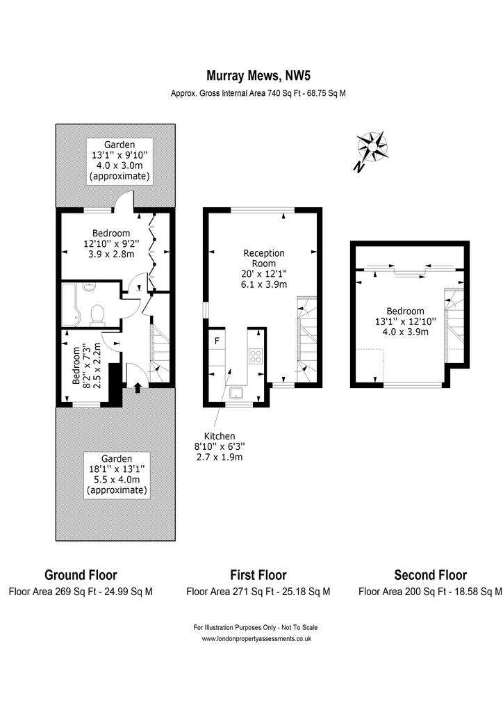 3 bedroom detached house to rent - floorplan