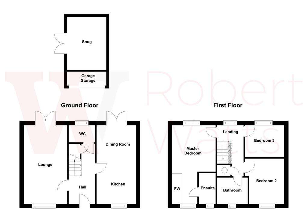 3 bedroom detached house for sale - floorplan