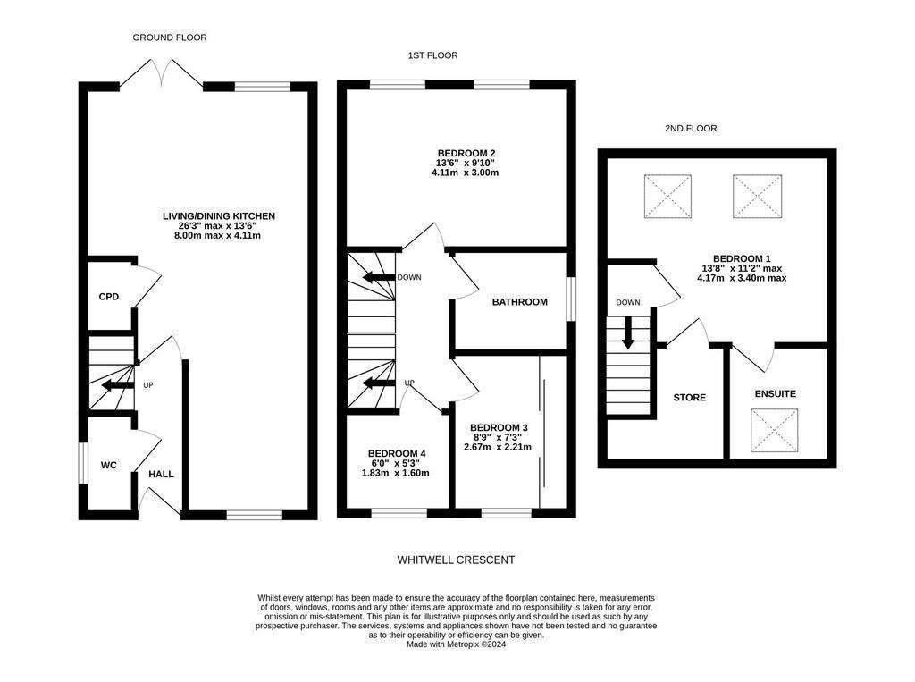 4 bedroom detached house for sale - floorplan