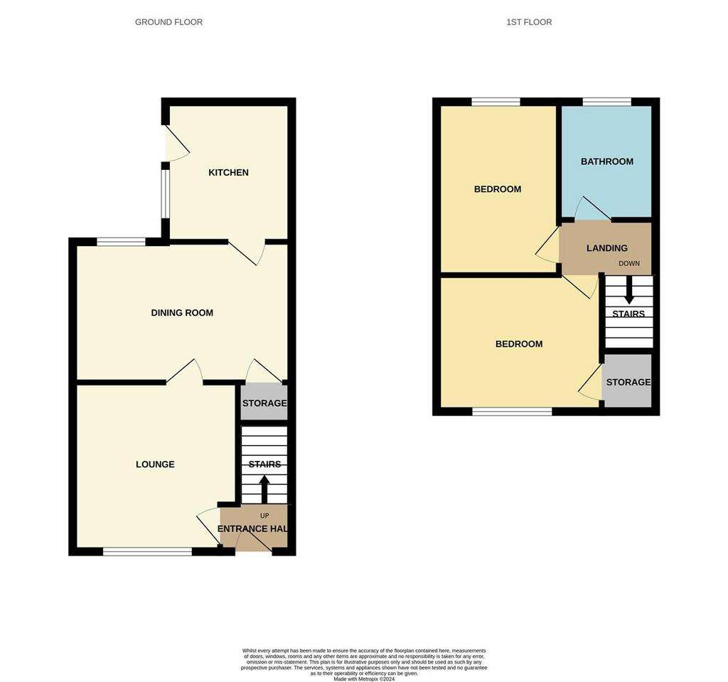 2 bedroom terraced house for sale - floorplan