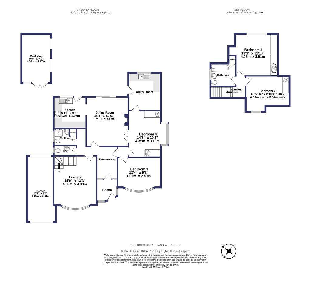 4 bedroom detached house for sale - floorplan