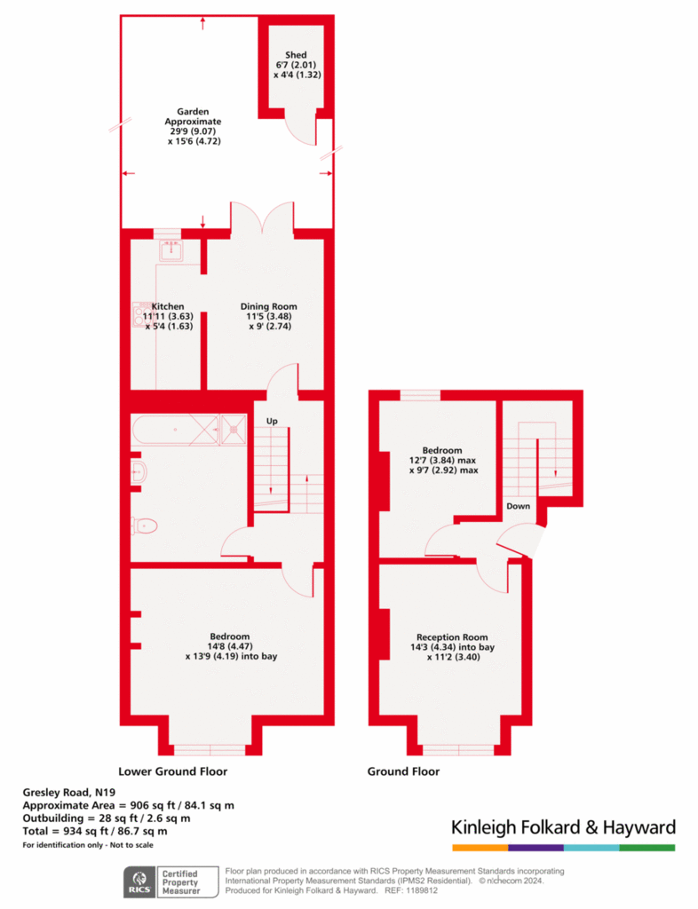 2 bedroom flat for sale - floorplan