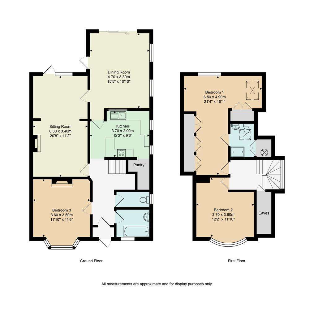 3 bedroom chalet for sale - floorplan