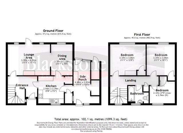 3 bedroom semi-detached house for sale - floorplan