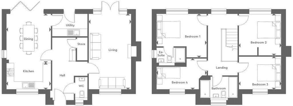 4 bedroom detached house for sale - floorplan