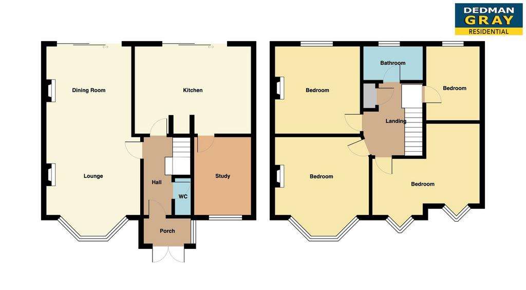 4 bedroom semi-detached house for sale - floorplan