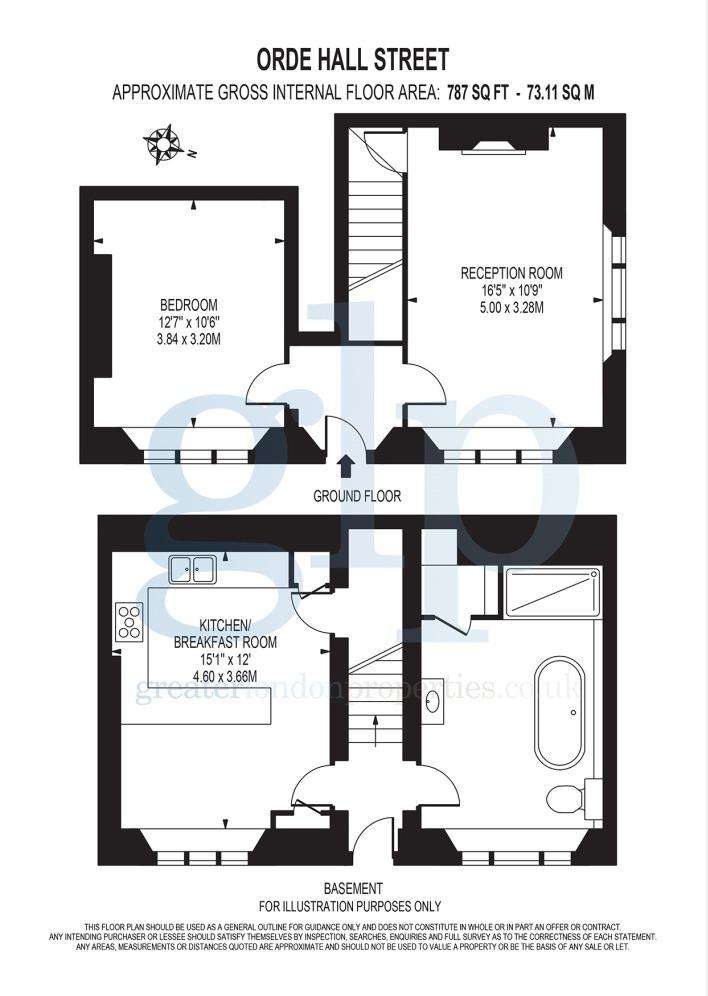 1 bedroom flat to rent - floorplan