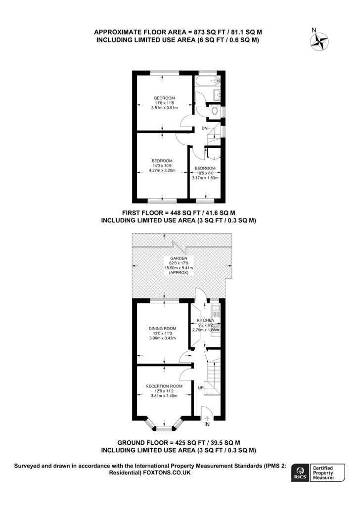 3 bedroom semi-detached house to rent - floorplan